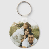 Vintage Watercolor Floral Family Heritage キーホルダー (裏面)