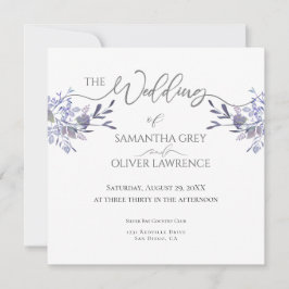 Vintage Watercolor Floral Wedding Invitation セーブザデート