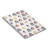 Vintage Watercolour Pin up Notebook ノートブック (右側)