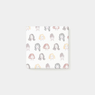 Vintage Watercolour Pinup Sticky Notes ポストイット