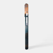 Vintage Waterfall in a Rocky Landscape iPhone 16ケース (左側面)