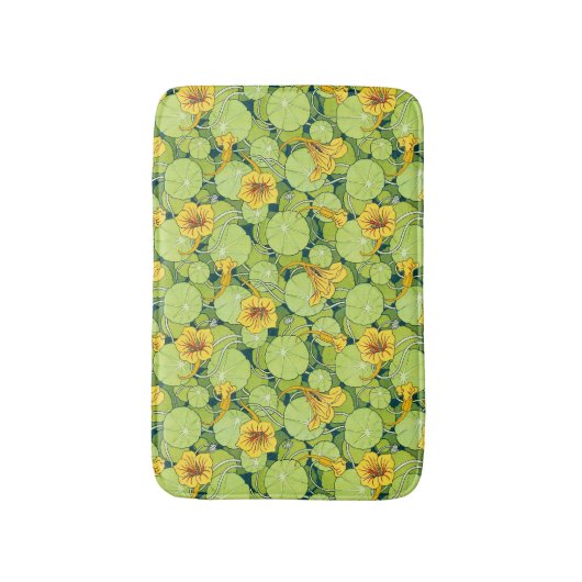 Vintage Waterlilies バスマット (正面縦)