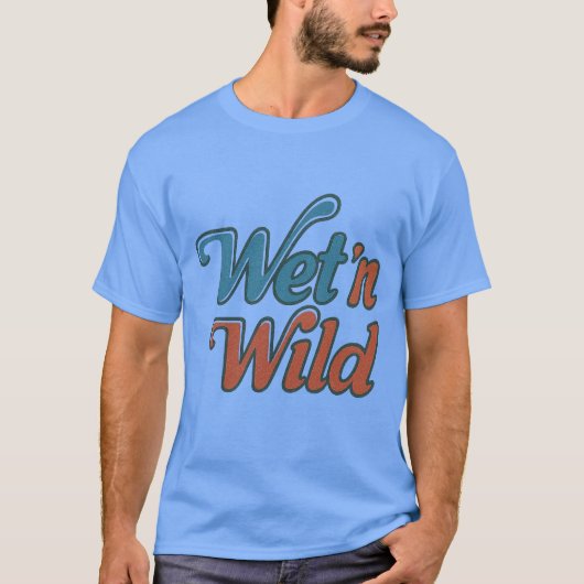 Vintage waterpark Wet Wild Tシャツ (正面)