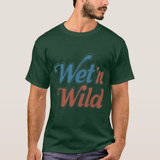 Vintage waterpark Wet Wild Tシャツ (正面)