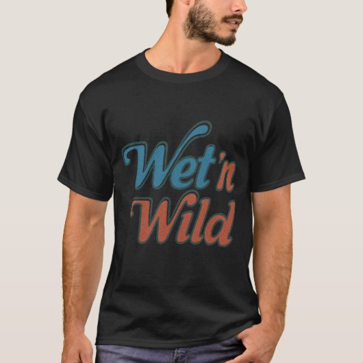 Vintage waterpark Wet Wild Tシャツ (正面)