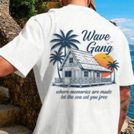 Vintage Wave Gang Cabin Beach Tee | Memories Are M Tシャツ