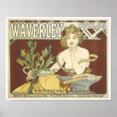 Vintage Waverly Cycles Poster ポスター (正面)