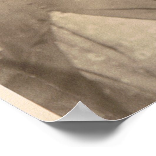 Vintage Wedding Anniversary ポスター (角)