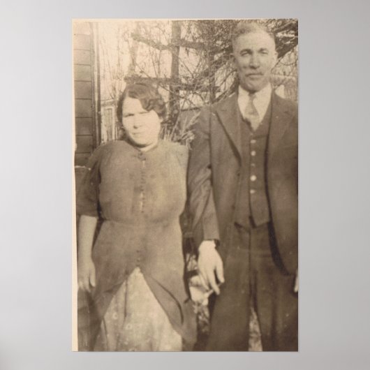 Vintage Wedding Anniversary ポスター (正面)