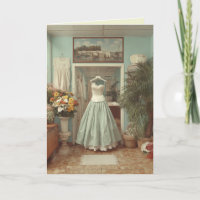 Vintage Wedding Dress Boutique Interior Scene