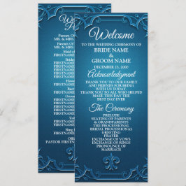 Vintage Wedding Geometric Teal Turquoise Elegant プログラム