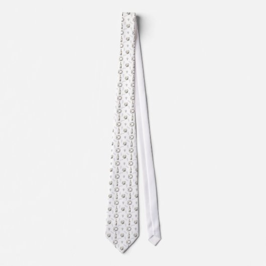 Vintage Wedding Pattern - Neck Tie ネクタイ (正面)