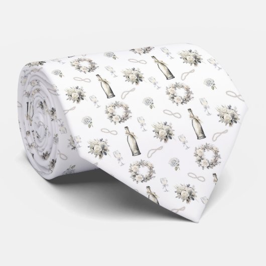 Vintage Wedding Pattern - Neck Tie ネクタイ (ロール)
