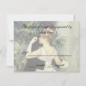 Vintage Wedding Response Card, City Dance,ルノアール 出欠カード (裏面)
