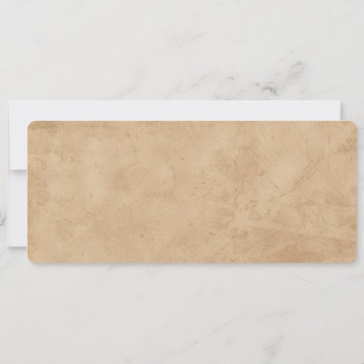 Vintage Wedding Ticket with RSVP  招待状 (裏面)