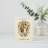 Vintage Wedding Traditional Catholic Holy Card 名刺 (スタンド正面)