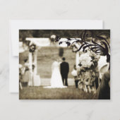 Vintage WedingのRSVP 出欠カード (裏面)