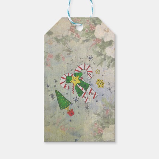 Vintage Weihnachten ギフトタグ (正面)