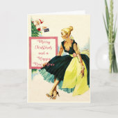 Vintage Weihnachtskarte カード (正面)