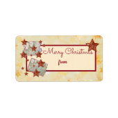 Vintage Weihnachtssterne ラベル (正面)