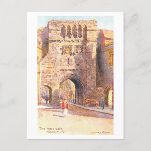 Vintage West Gate, Winchester ポストカード (正面)