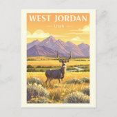 Vintage West Jordan Utah ポストカード (正面)