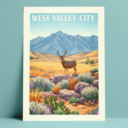 Vintage West Valley City Utah ポストカード