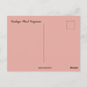 Vintage West Virginia Map ポストカード (裏面)