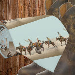 Vintage Western 4 Cowboys On Bucking Horses ネクタイ<br><div class="desc">Western print of cowboys on bucking horses printed on a necktie.</div>