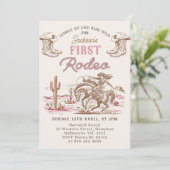 Vintage Western Cowboy First Rodeo Invitation  招待状 (スタンド正面)
