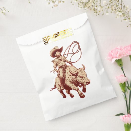 Vintage Western Ride Proud Little Cowboy フェイバーバッグ (封をした状態)