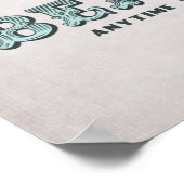 Vintage Whale Beach Bum Poster ポスター (角)