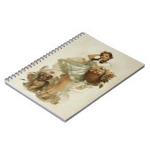 Vintage Whimsical Dorothy and Toto ノートブック (左側)