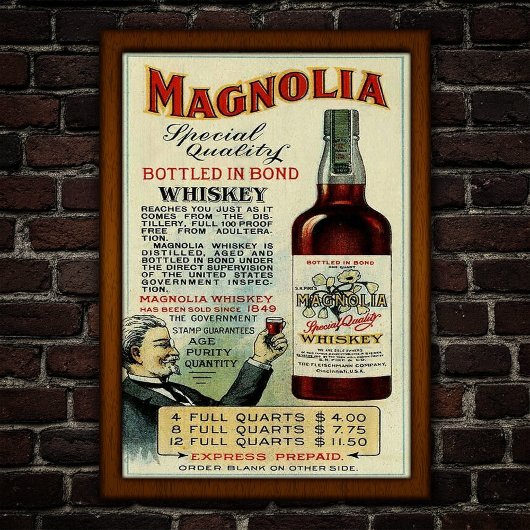 Vintage Whiskey Advertising ポスター