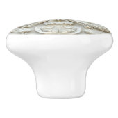 Vintage White Ceramic Knob  セラミックノブ (側面)