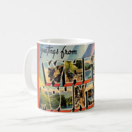 Vintage White Mountains of NH Mug コーヒーマグカップ
