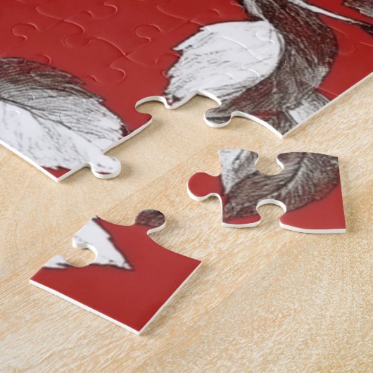 Vintage White Rose ジグソーパズル (側面)