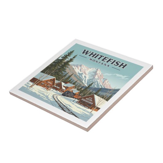 Vintage Whitefish Montana タイル (側面)