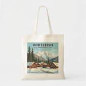 Vintage Whitefish Montana トートバッグ (正面)