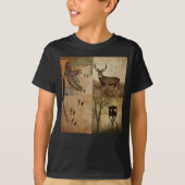Vintage Whitetail Deer Bow Hunting Tシャツ (正面)