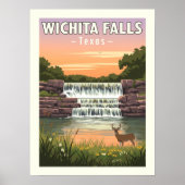 Vintage Wichita Falls Texas ポスター (正面)