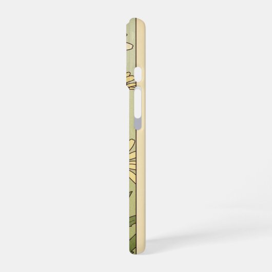 Vintage Wild Daisies iPhone 16ケース (左側面)