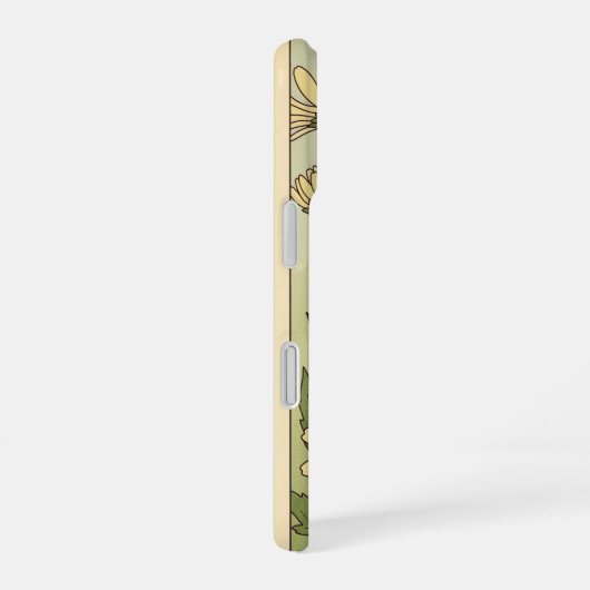 Vintage Wild Daisies iPhone 16ケース (右側面)