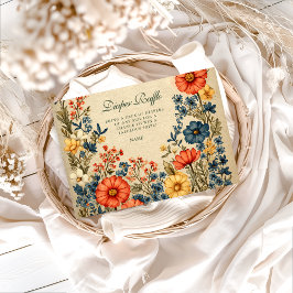 Vintage Wildflower Botanical Diapper Raffle  エンクロージャーカード