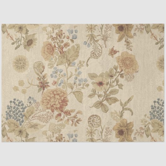 Vintage Wildflower Decoupage Tissue Paper 薄葉紙 (正面)