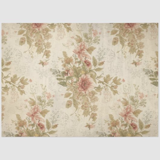Vintage Wildflower Decoupage Tissue Paper 薄葉紙 (正面)