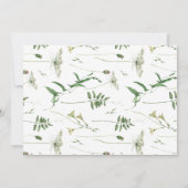 Vintage Wildflower Personalized ノートカード (裏面)