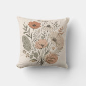Vintage Wildflower Pillow クッション (正面)