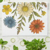 Vintage Wildflowers キッチンタオル (折り畳み)