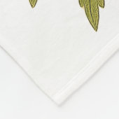 Vintage wildflowers フリースブランケット (角)